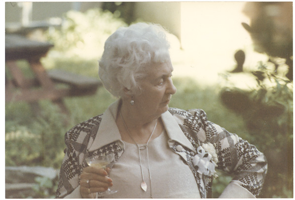 Grandma My grandmother at a summer party in 1985.