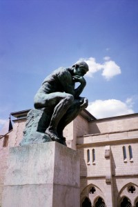 Rodin's Thinker in the Garden