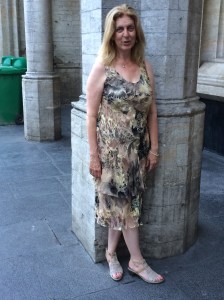 In the Grand Place, scolding Ed