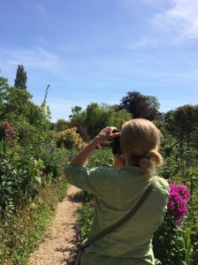Taking Photos in Monet's Garden